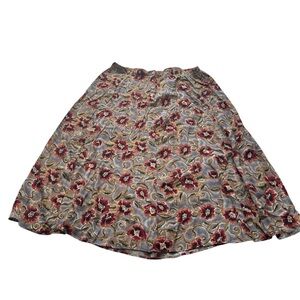 VTG Options by Worthingtong Floral A-Line Bohemian Maxi Skirt button from SZ2XL